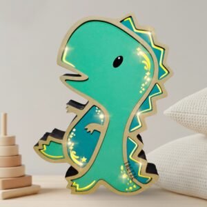 Lámpara de dinosaurio "Rowan"