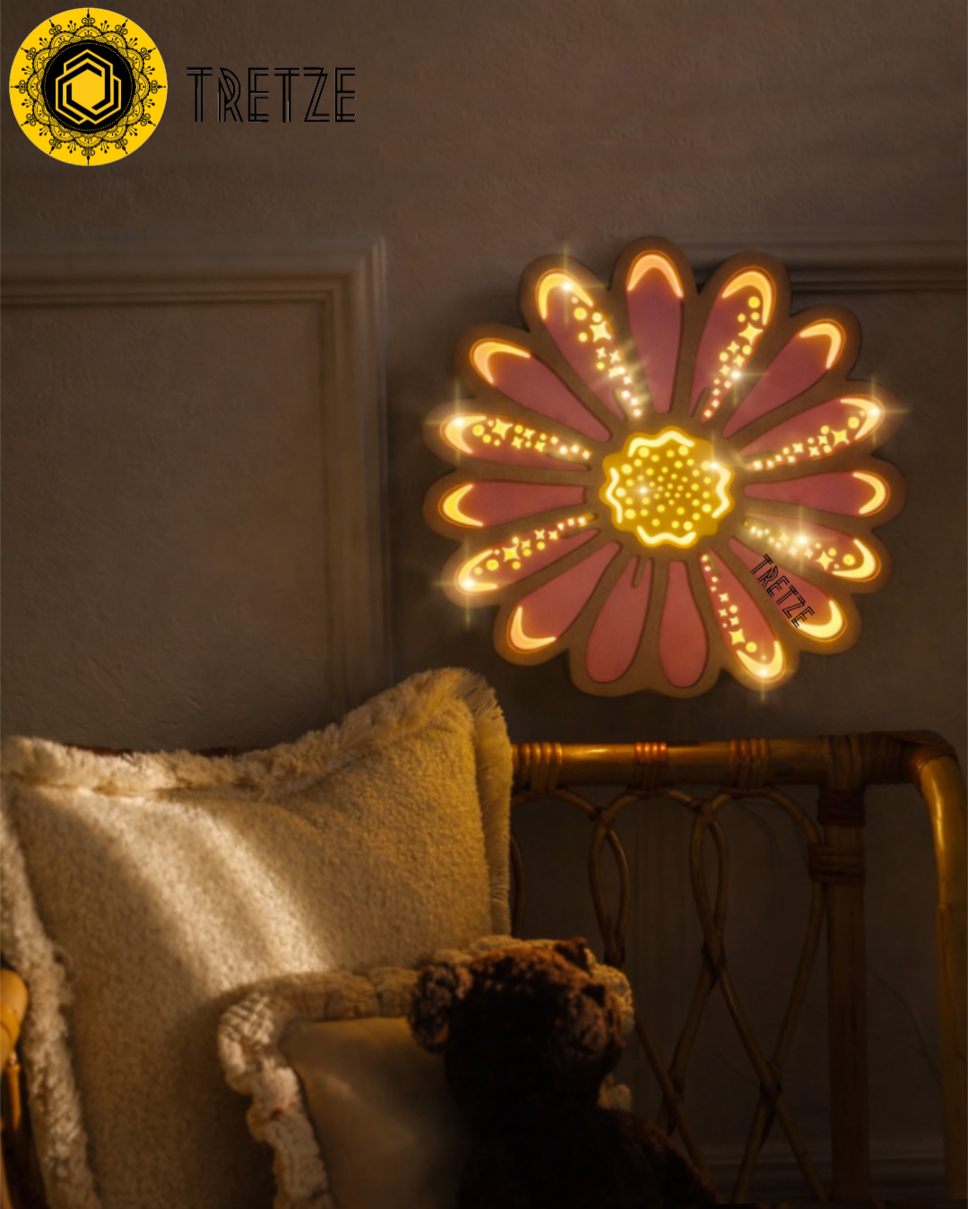 Lámpara de Flor Margarita "Maggie" - Image 6